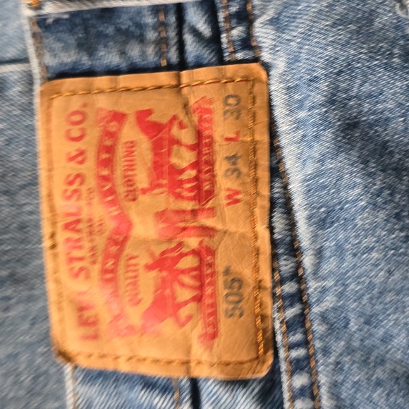 Levi Men's 505 Straight Regular Fit Jeans - Picture 5 of 5